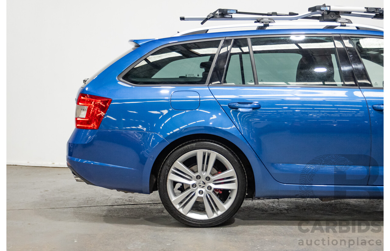 06/2015 Skoda Octavia RS 162 TSI NE MY15 4d Wagon Race Blue Metallic Turbo 2.0L
