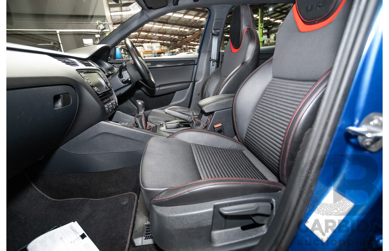 06/2015 Skoda Octavia RS 162 TSI NE MY15 4d Wagon Race Blue Metallic Turbo 2.0L