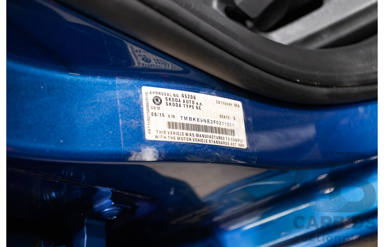 06/2015 Skoda Octavia RS 162 TSI NE MY15 4d Wagon Race Blue Metallic Turbo 2.0L