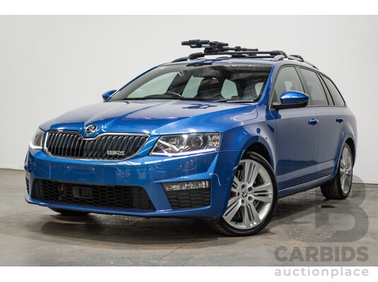06/2015 Skoda Octavia RS 162 TSI NE MY15 4d Wagon Race Blue Metallic Turbo 2.0L