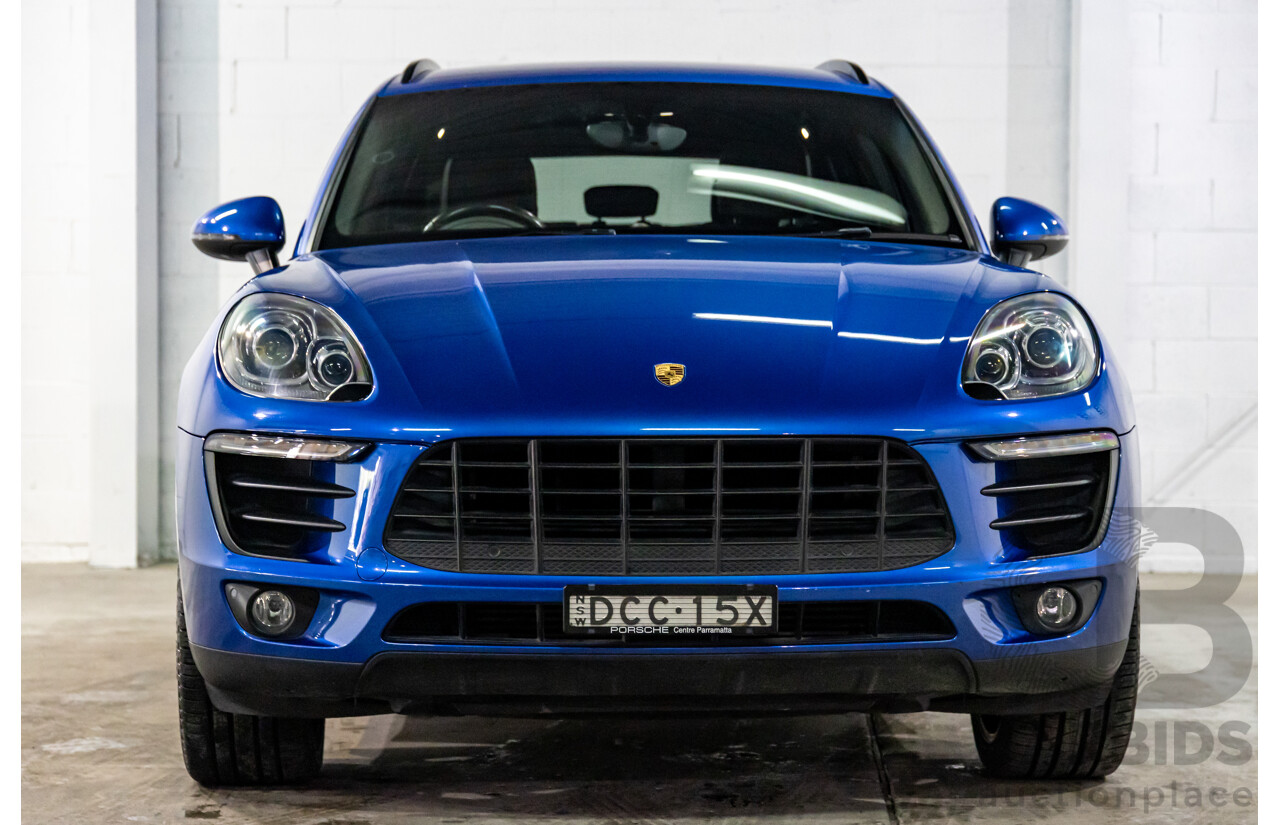 01/2016 Porsche Macan S Diesel (AWD) MY16 4d Wagon Sapphire Blue Metallic Turbo Diesel 3.0L