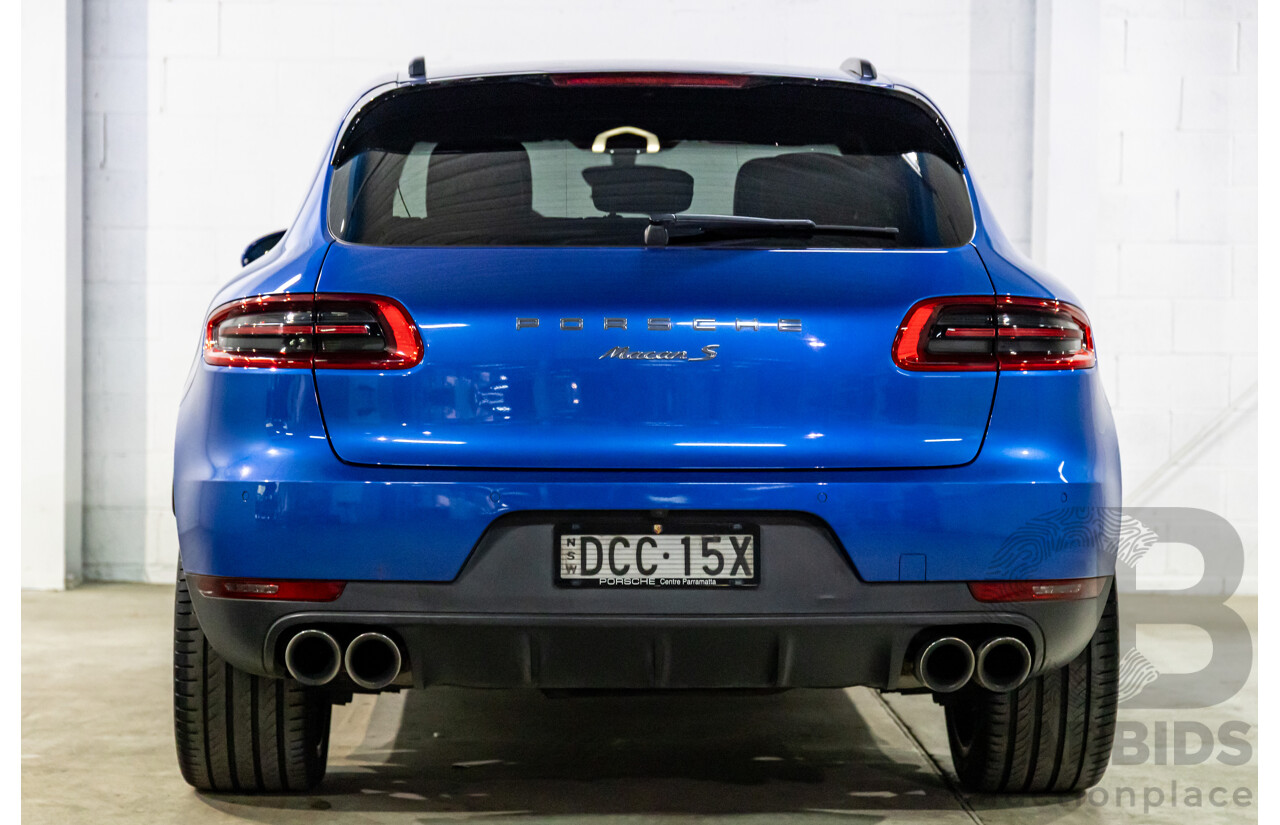 01/2016 Porsche Macan S Diesel (AWD) MY16 4d Wagon Sapphire Blue Metallic Turbo Diesel 3.0L