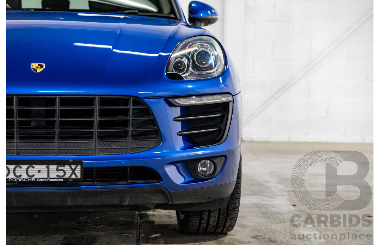 01/2016 Porsche Macan S Diesel (AWD) MY16 4d Wagon Sapphire Blue Metallic Turbo Diesel 3.0L