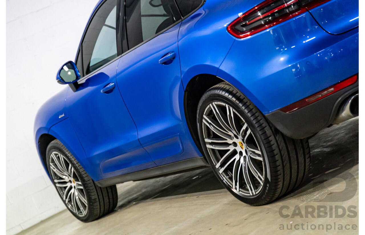 01/2016 Porsche Macan S Diesel (AWD) MY16 4d Wagon Sapphire Blue Metallic Turbo Diesel 3.0L