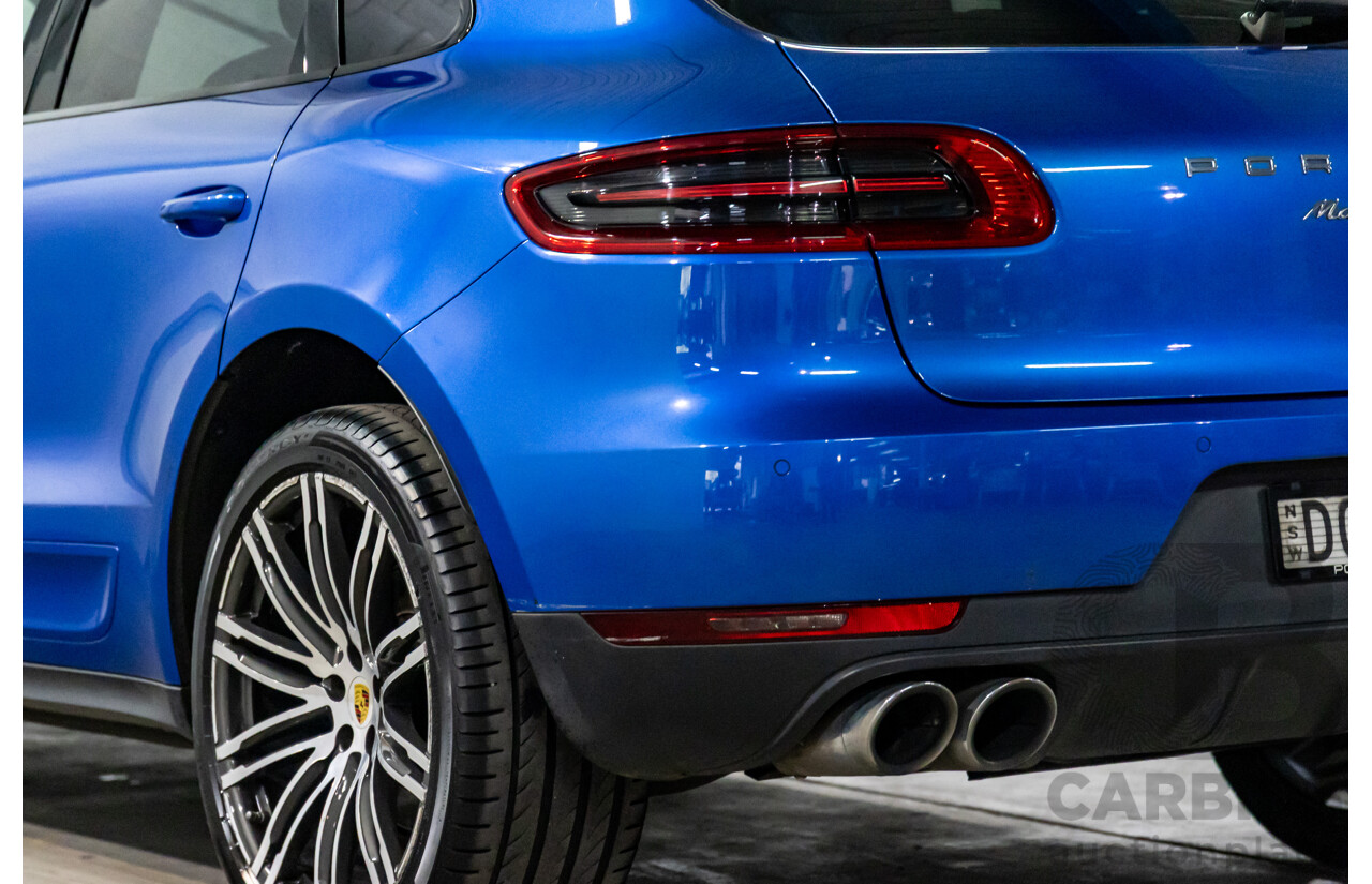 01/2016 Porsche Macan S Diesel (AWD) MY16 4d Wagon Sapphire Blue Metallic Turbo Diesel 3.0L