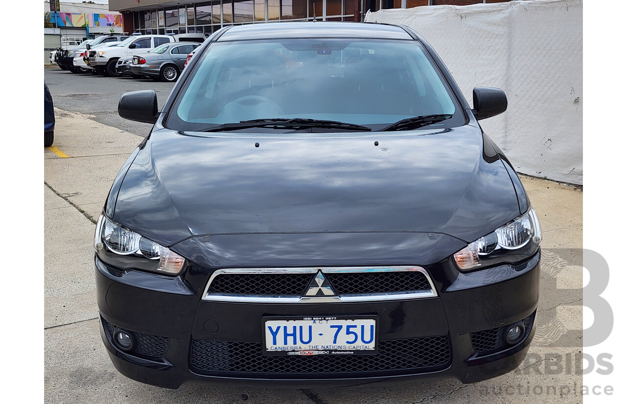 6/2011 Mitsubishi Lancer VR Sportback CJ MY10 5d Hatchback Black 2.0L