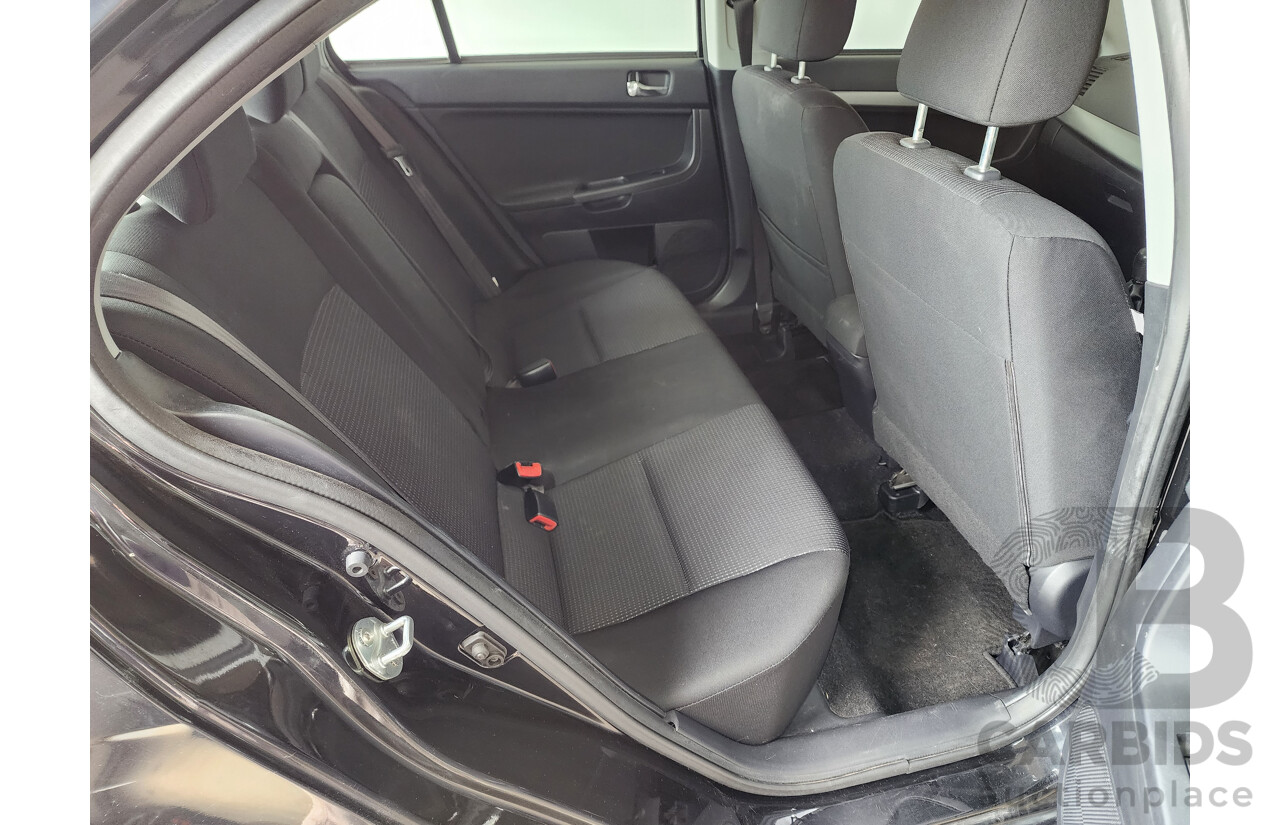 6/2011 Mitsubishi Lancer VR Sportback CJ MY10 5d Hatchback Black 2.0L