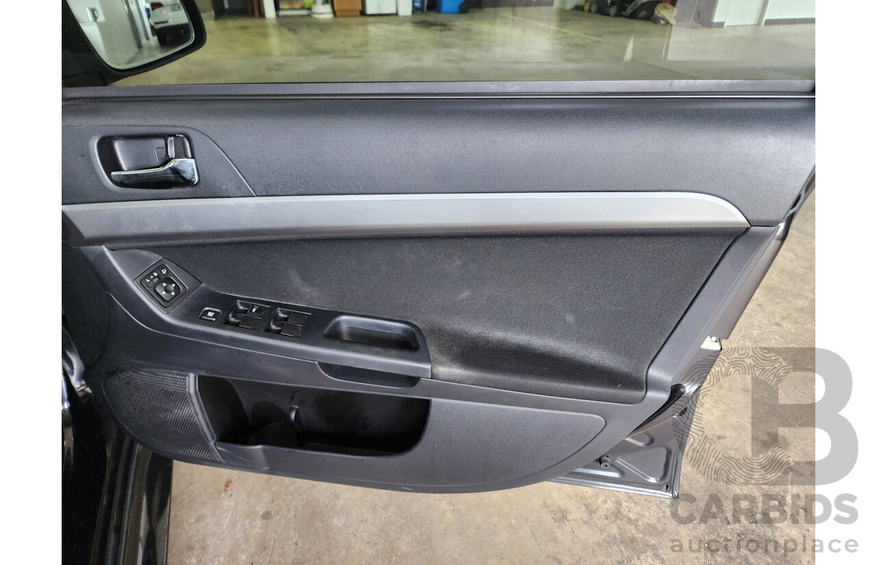 6/2011 Mitsubishi Lancer VR Sportback CJ MY10 5d Hatchback Black 2.0L