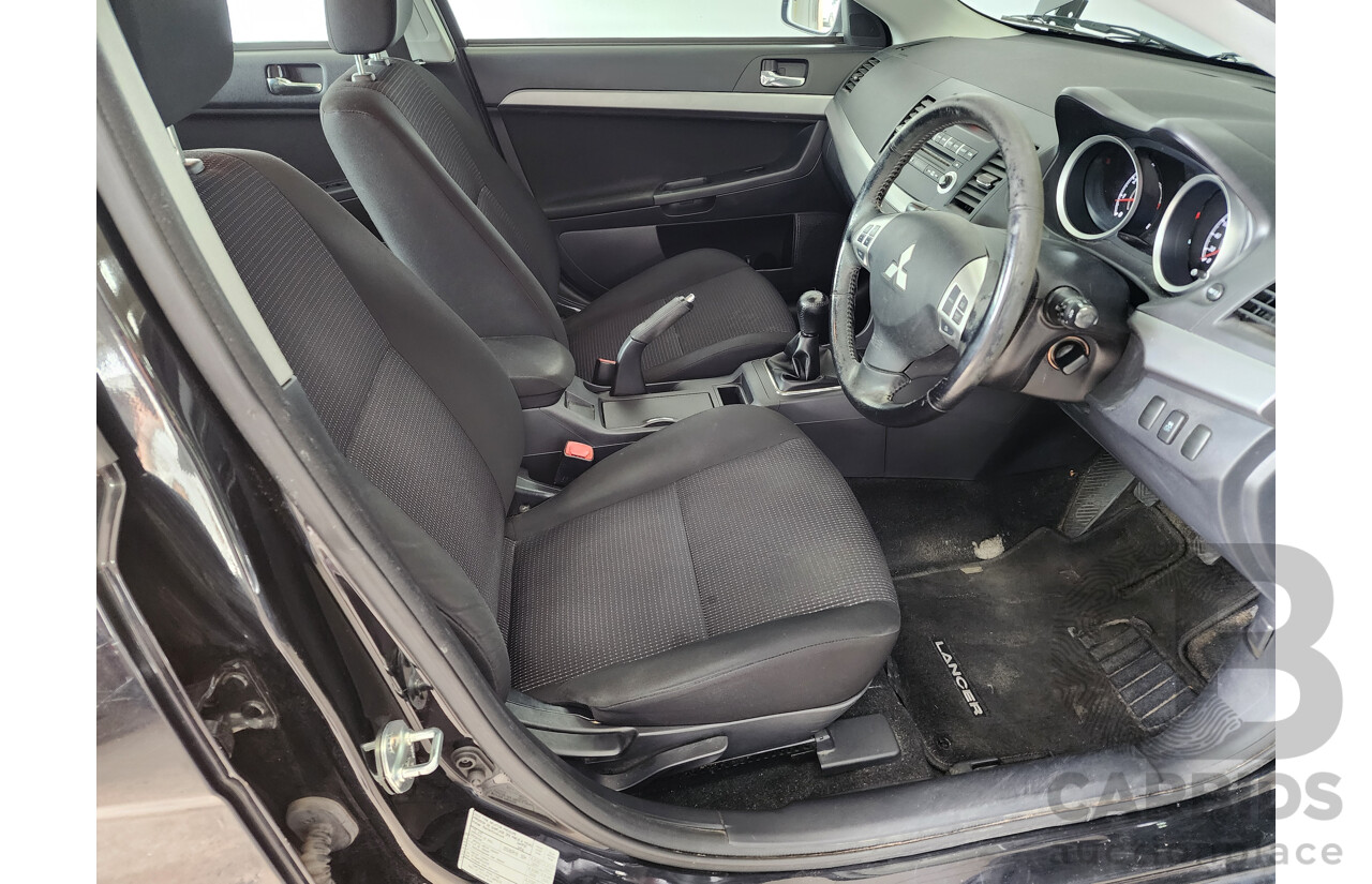 6/2011 Mitsubishi Lancer VR Sportback CJ MY10 5d Hatchback Black 2.0L