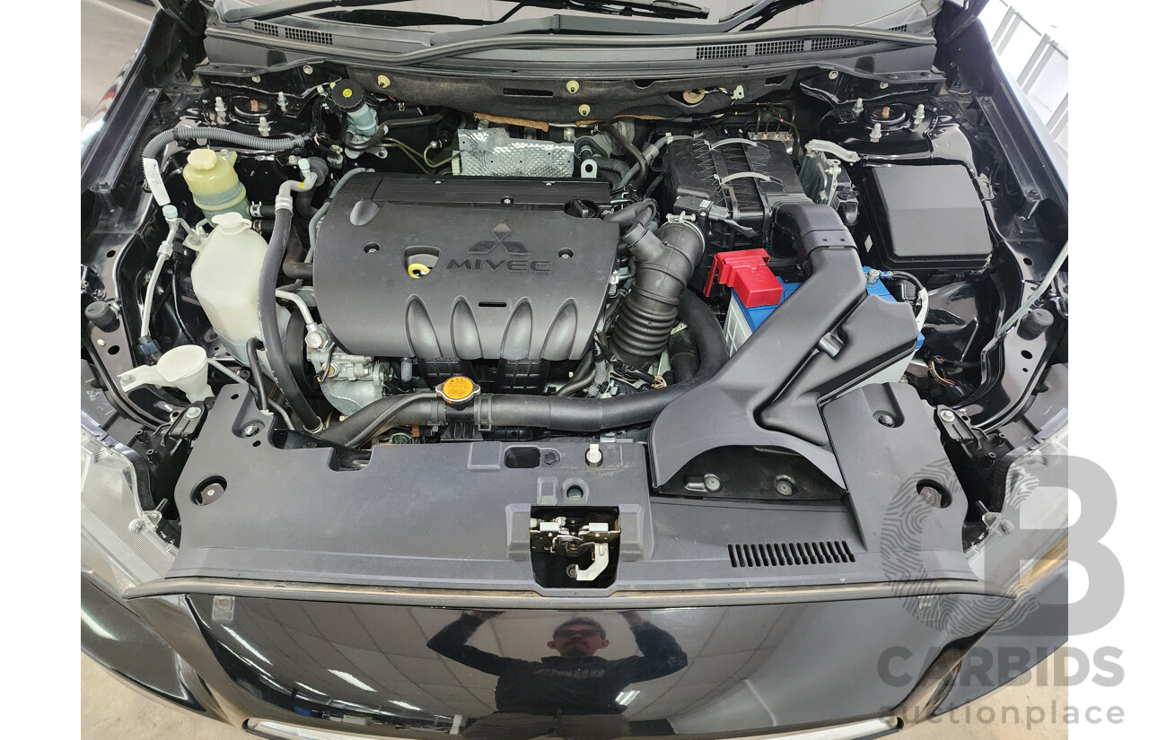 6/2011 Mitsubishi Lancer VR Sportback CJ MY10 5d Hatchback Black 2.0L