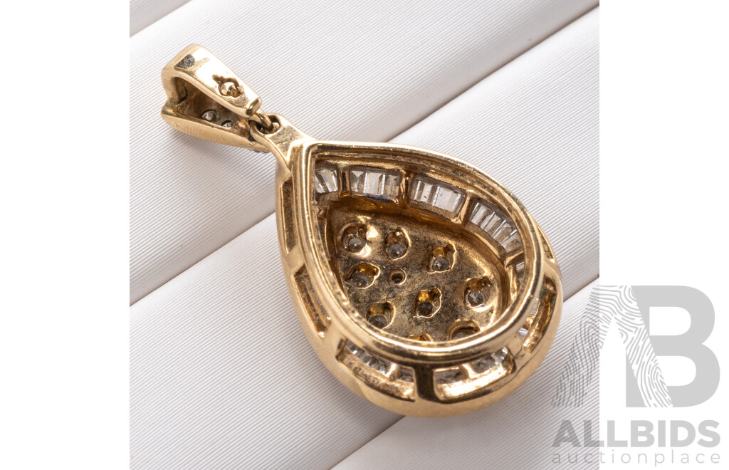 Angus & Coote Diamond Cluster Pendant, Est TDW 0.50ct, 27mm, 3.02 Grams