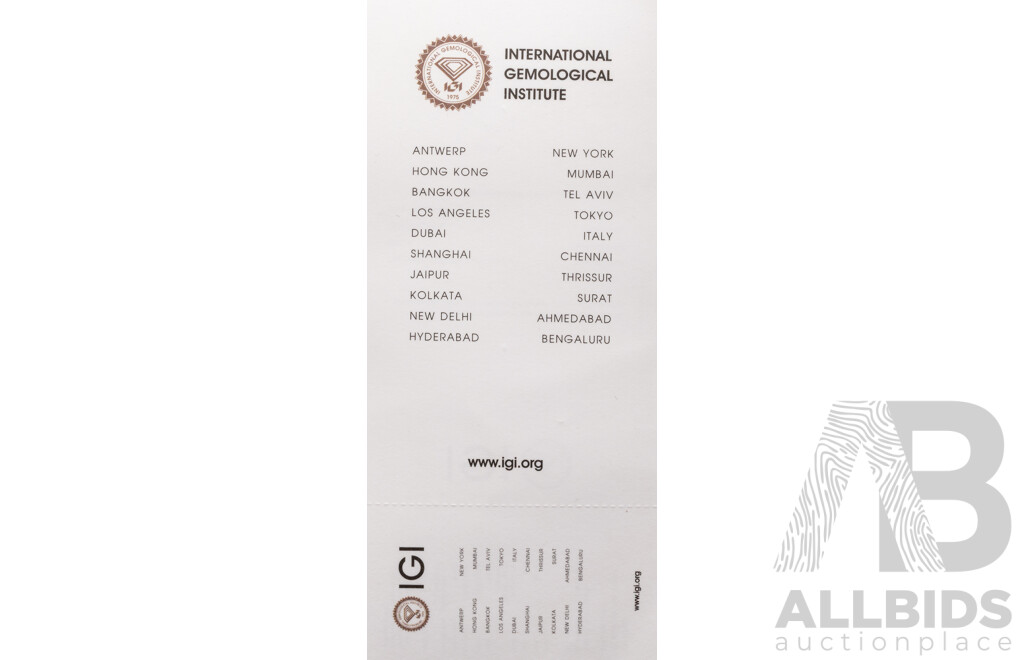 14ct White Gold Oval Cut IGI Certified Lab Grown Diamond Solitaire Engagement Ring, TDW 1.0ct, Size L1/2, 5.39 Grams