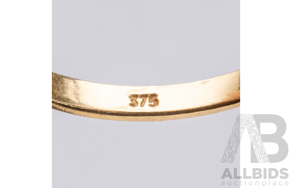 9ct Vintage Opal Doublet Ring, Size T, 2.87 Grams