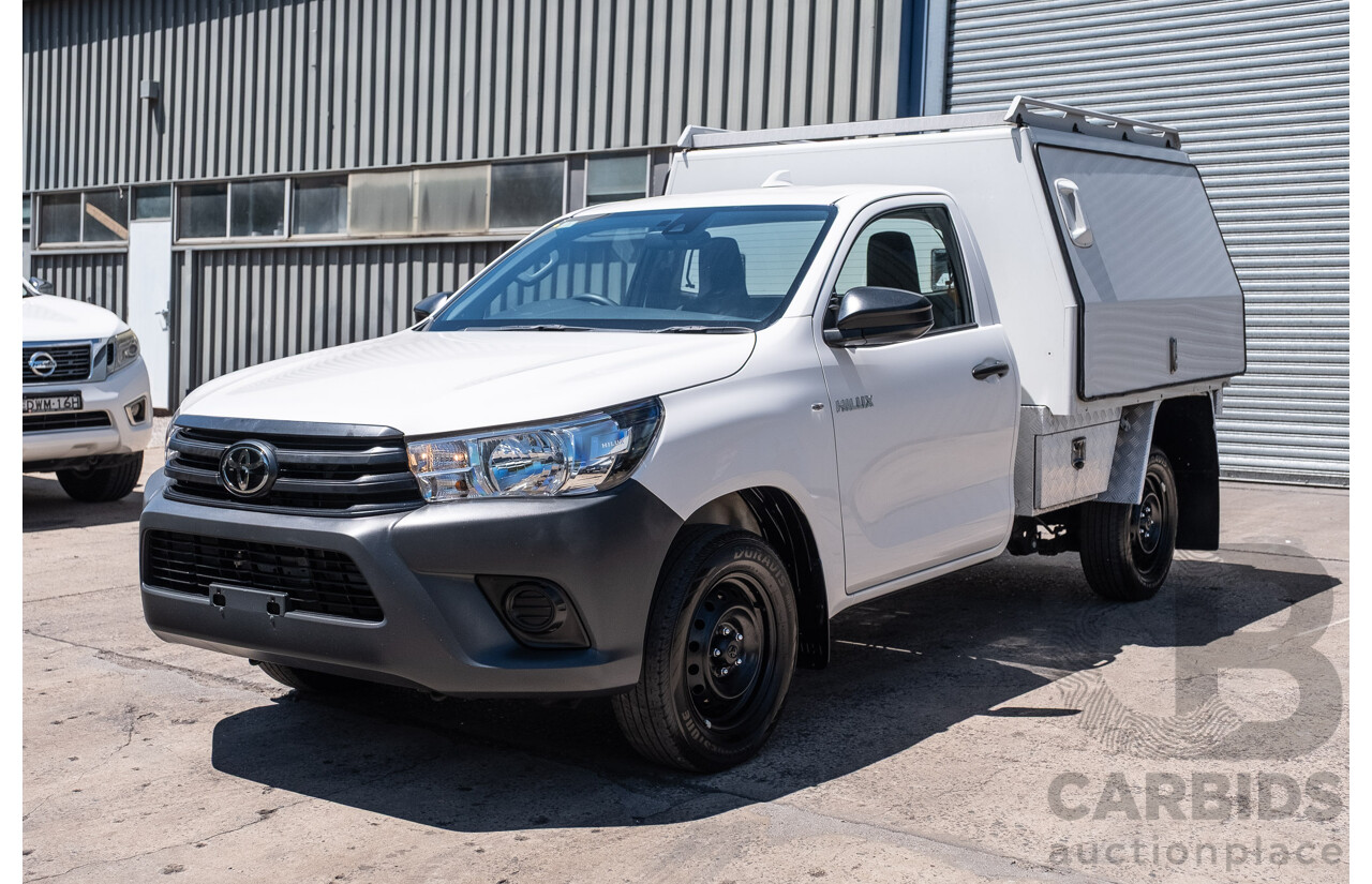 11/2023 Toyota Hilux Workmate (4x2) TGN121R C/Chas Glacier White 2.7L