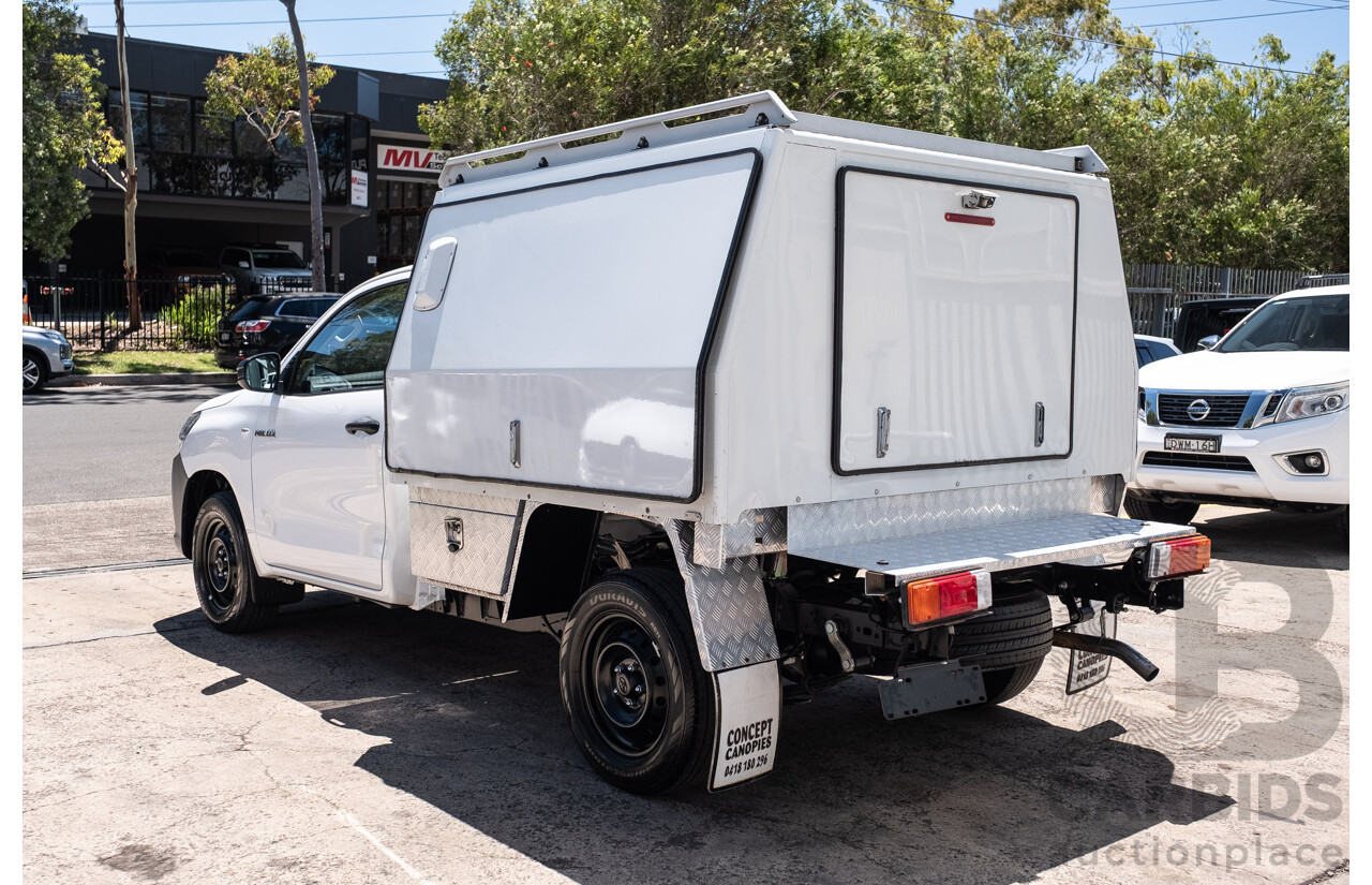 11/2023 Toyota Hilux Workmate (4x2) TGN121R C/Chas Glacier White 2.7L