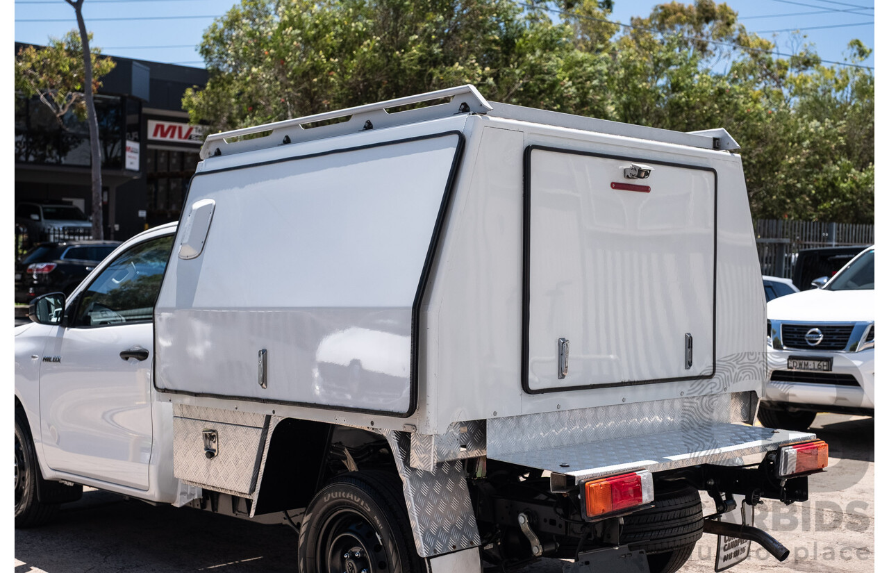 11/2023 Toyota Hilux Workmate (4x2) TGN121R C/Chas Glacier White 2.7L
