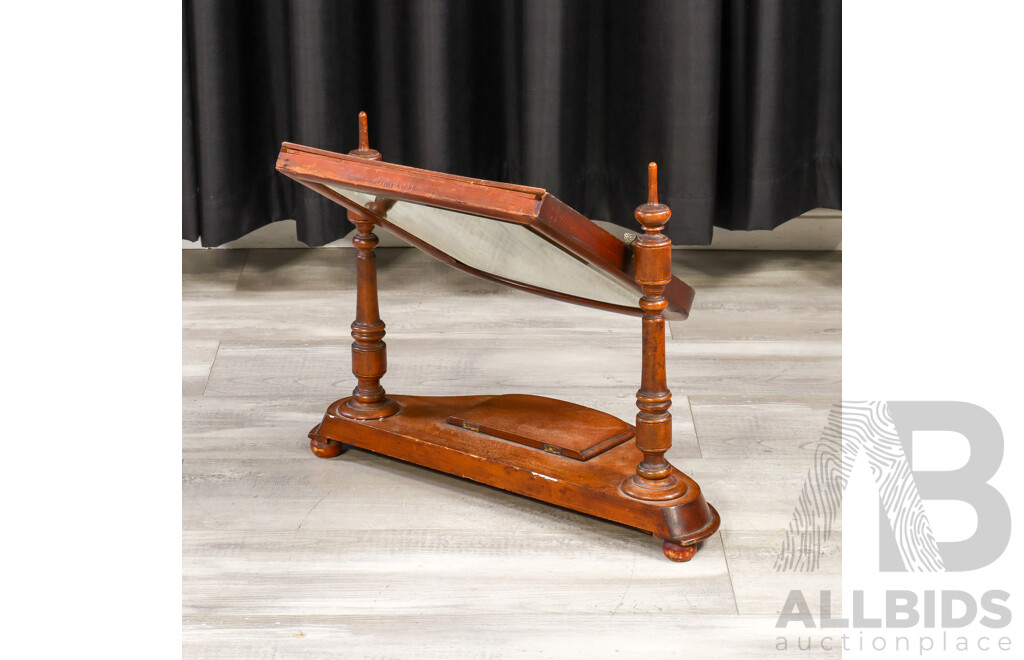 Victorian Mahogany Toilet Mirror
