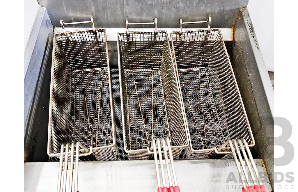 F.E.D Frymax 5 Burner Gas Fryer W/ Frying Baskets