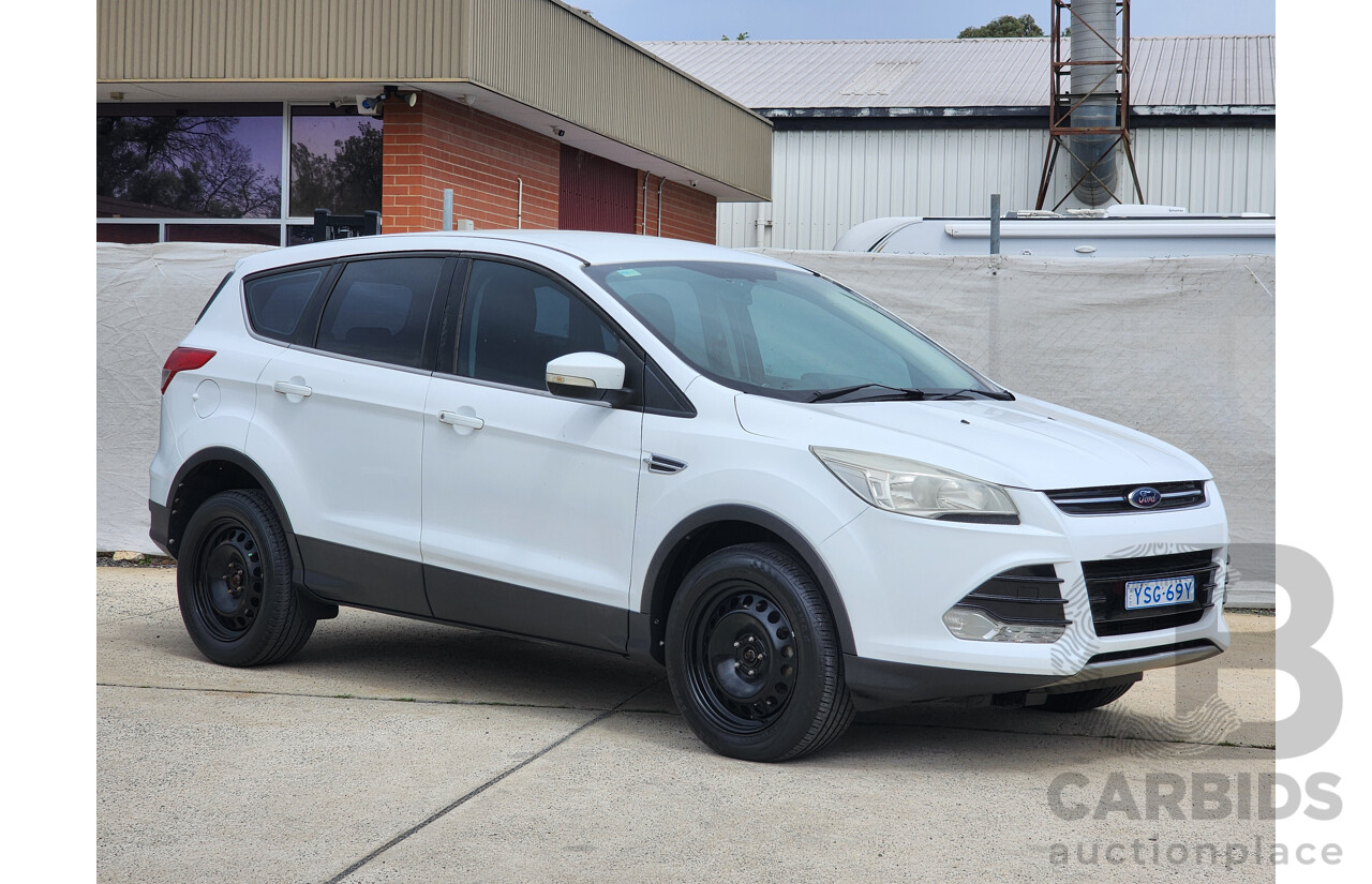 8/2014 Ford Kuga Ambiente (awd) TF 4d Wagon White 1.6L