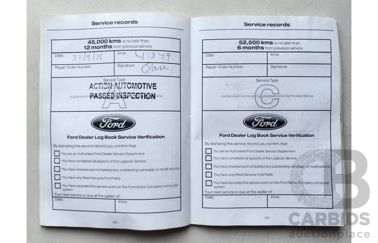 8/2014 Ford Kuga Ambiente (awd) TF 4d Wagon White 1.6L