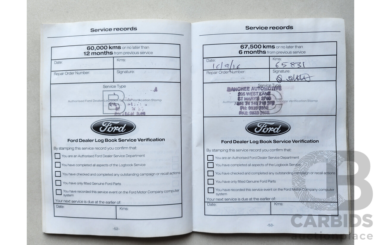 8/2014 Ford Kuga Ambiente (awd) TF 4d Wagon White 1.6L