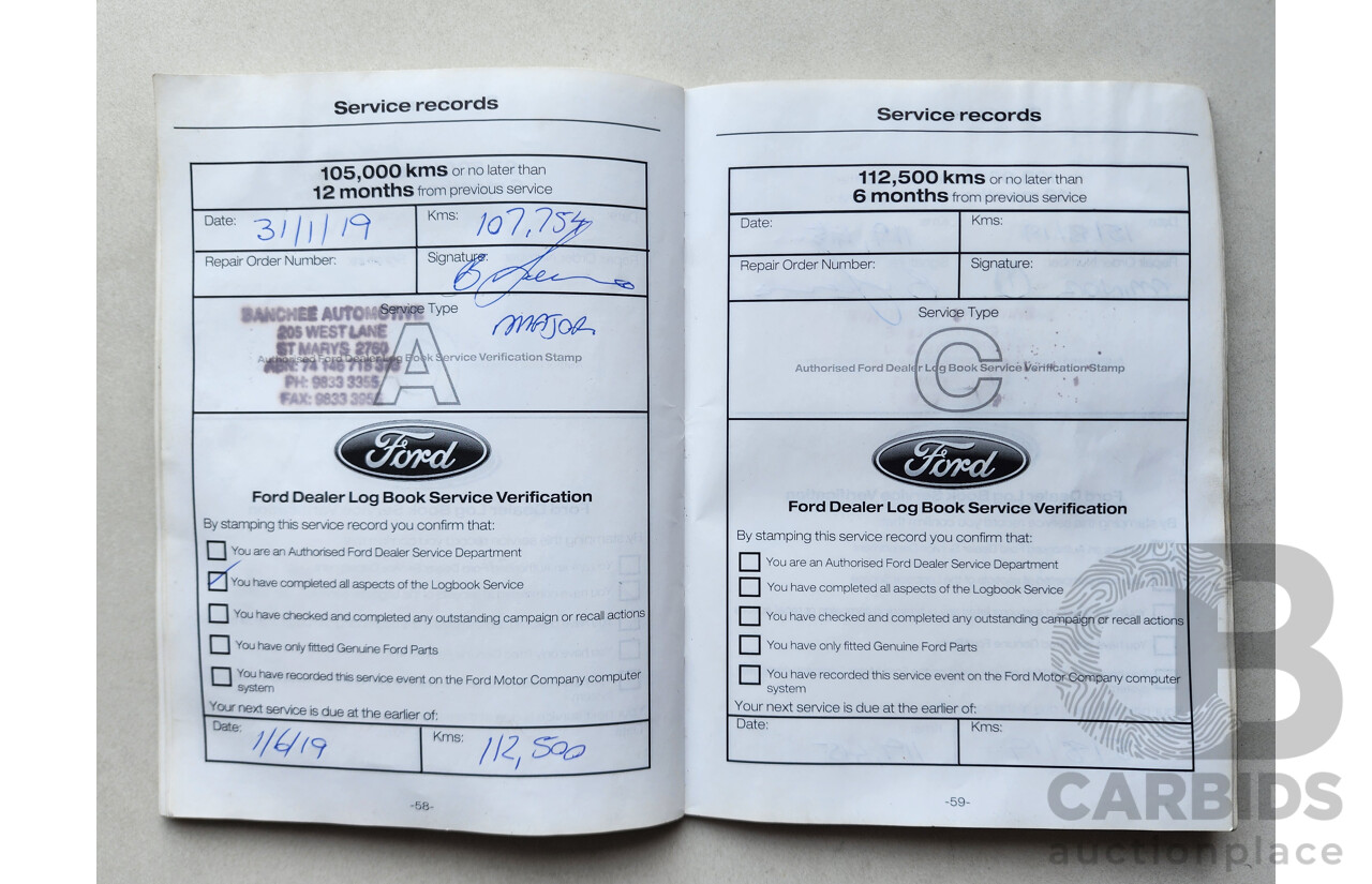 8/2014 Ford Kuga Ambiente (awd) TF 4d Wagon White 1.6L