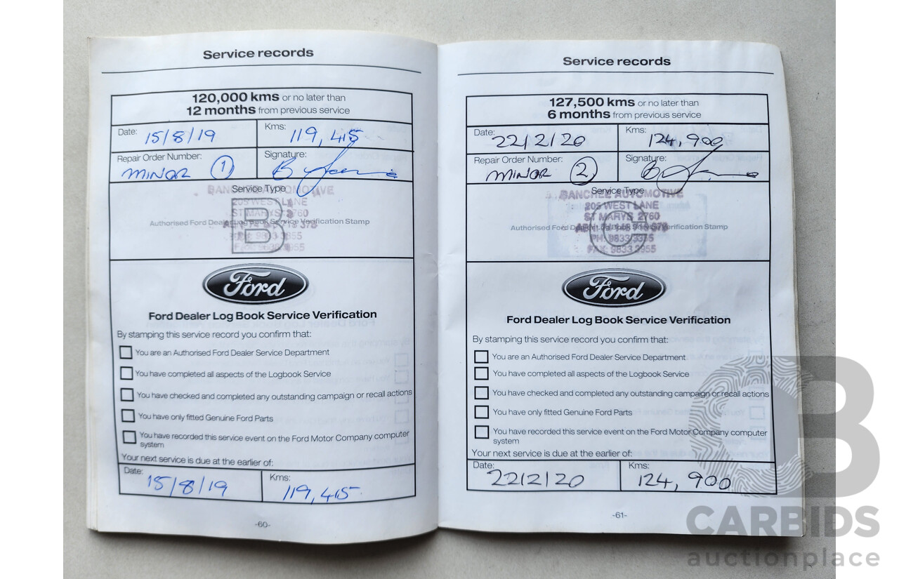 8/2014 Ford Kuga Ambiente (awd) TF 4d Wagon White 1.6L