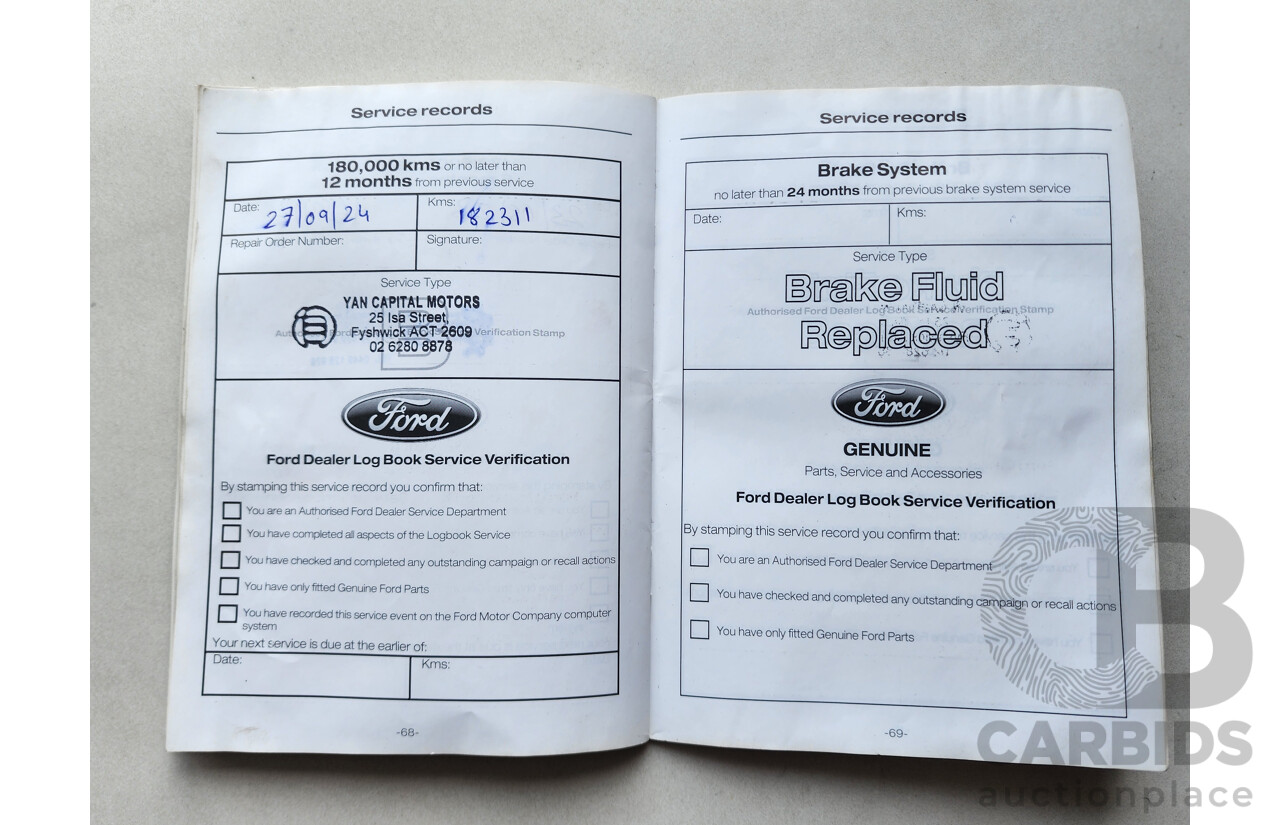 8/2014 Ford Kuga Ambiente (awd) TF 4d Wagon White 1.6L