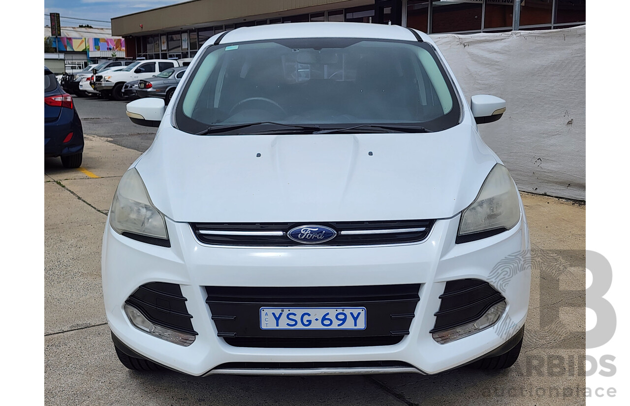 8/2014 Ford Kuga Ambiente (awd) TF 4d Wagon White 1.6L