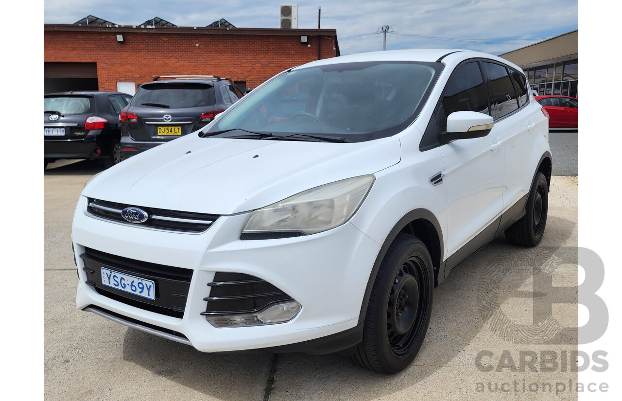 8/2014 Ford Kuga Ambiente (awd) TF 4d Wagon White 1.6L