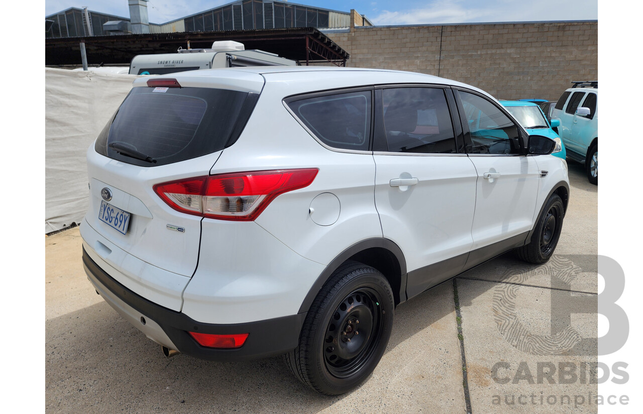 8/2014 Ford Kuga Ambiente (awd) TF 4d Wagon White 1.6L