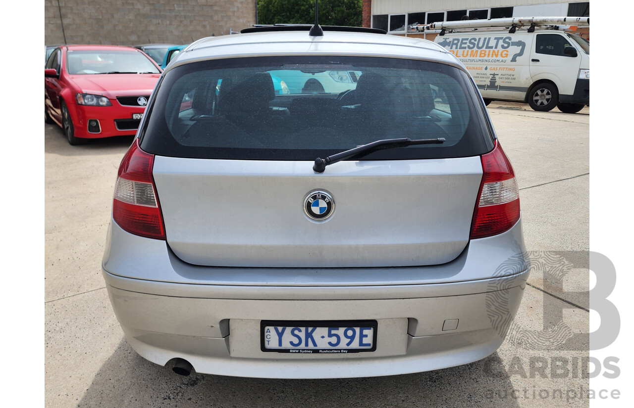 10/2006 Bmw 1 20i E87 5d Hatchback Silver 2.0L