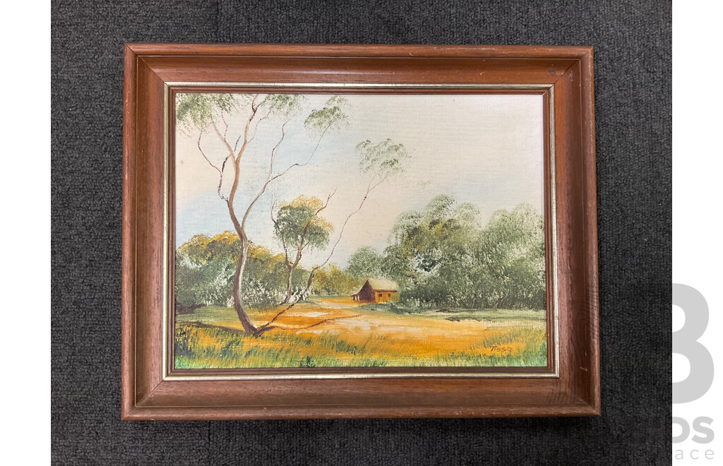 Assorted Paintings - Oil on Board - Lot of 4