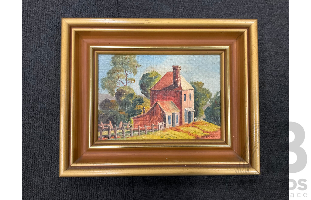 Assorted Paintings - Oil on Board - Lot of 4