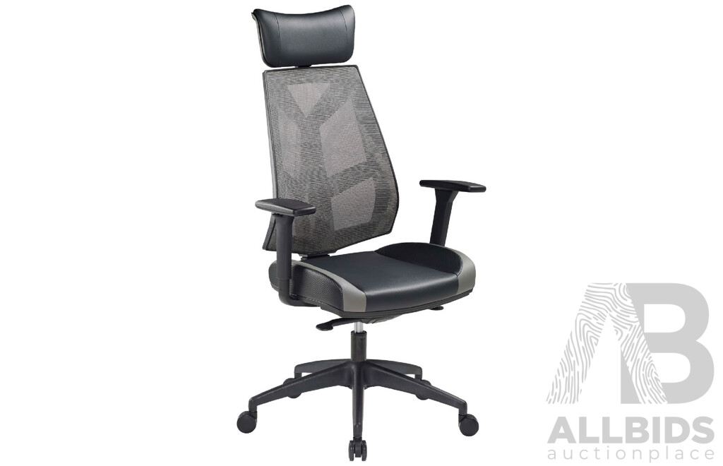 Pago Pinnacle Mesh High Backed Ergonomic Task Chair - Brand New -  ORP $389.00