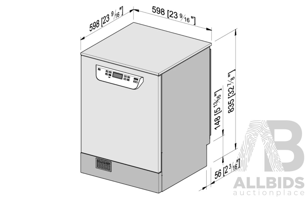 MIELE PG8059W White Commercial Freshwater Freestanding Dishwasher - RRP $9,537