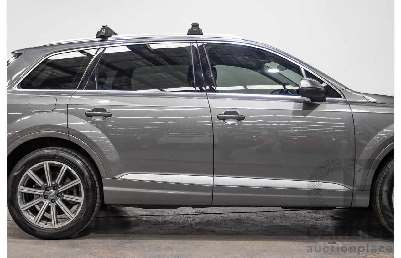 03/2017 Audi Q7 3.0 TDI QUATTRO (AWD) 4M MY17 4D Wagon Graphite Grey Metallic Turbo Diesel (200KW) 3.0L - 7 Seater
