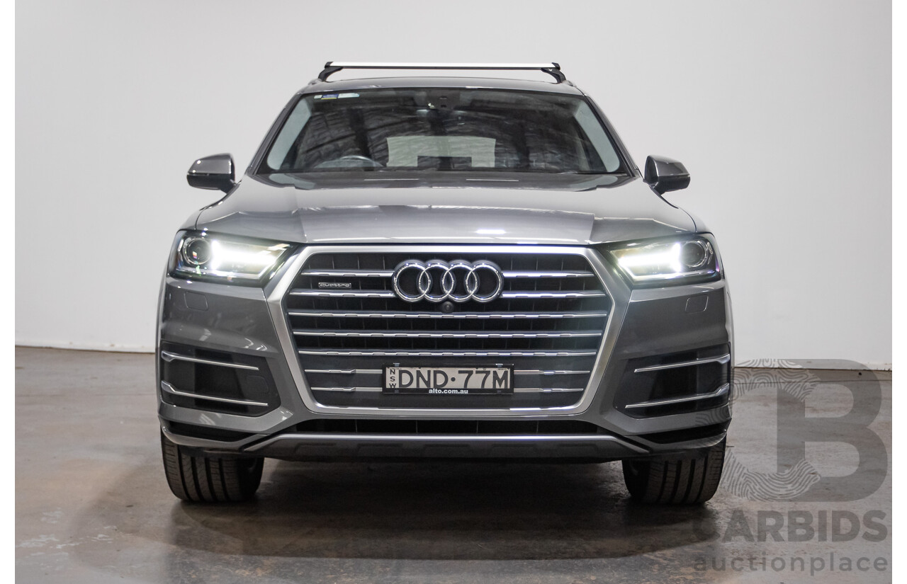 03/2017 Audi Q7 3.0 TDI QUATTRO (AWD) 4M MY17 4D Wagon Graphite Grey Metallic Turbo Diesel (200KW) 3.0L - 7 Seater