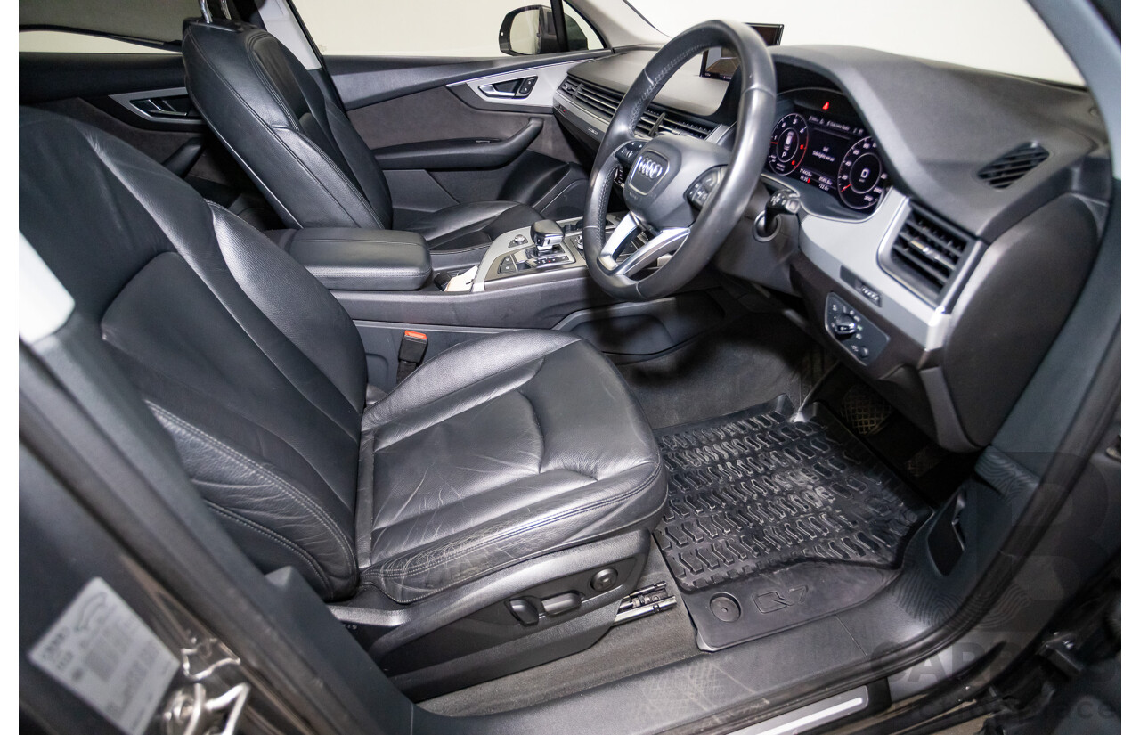 03/2017 Audi Q7 3.0 TDI QUATTRO (AWD) 4M MY17 4D Wagon Graphite Grey Metallic Turbo Diesel (200KW) 3.0L - 7 Seater