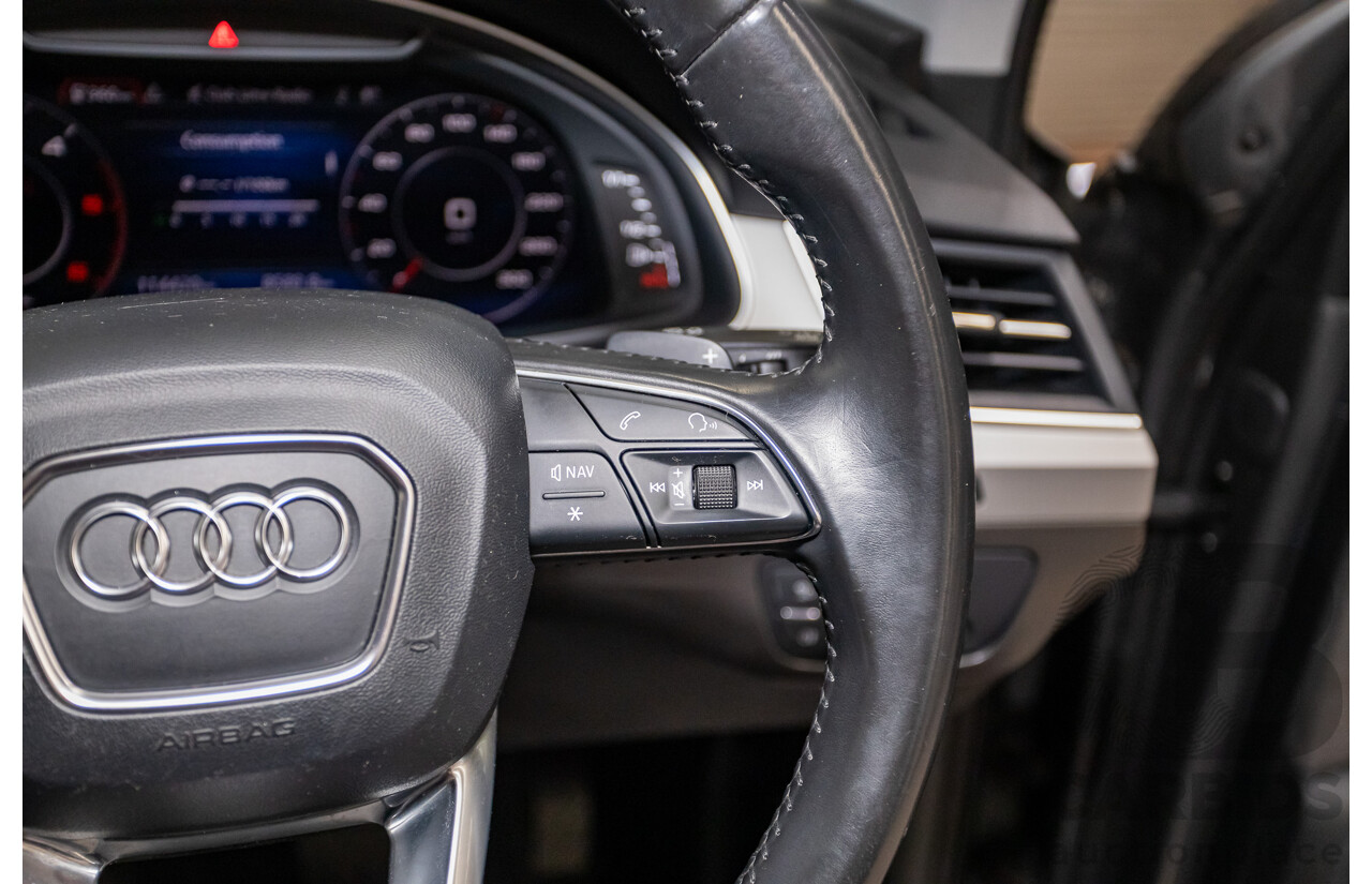 03/2017 Audi Q7 3.0 TDI QUATTRO (AWD) 4M MY17 4D Wagon Graphite Grey Metallic Turbo Diesel (200KW) 3.0L - 7 Seater