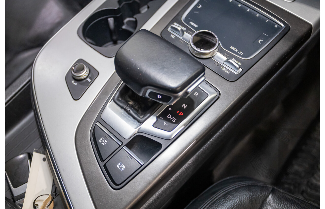 03/2017 Audi Q7 3.0 TDI QUATTRO (AWD) 4M MY17 4D Wagon Graphite Grey Metallic Turbo Diesel (200KW) 3.0L - 7 Seater