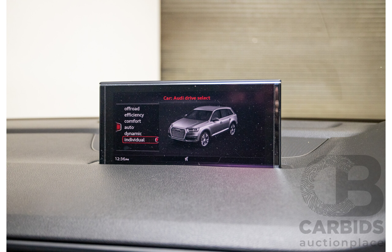 03/2017 Audi Q7 3.0 TDI QUATTRO (AWD) 4M MY17 4D Wagon Graphite Grey Metallic Turbo Diesel (200KW) 3.0L - 7 Seater