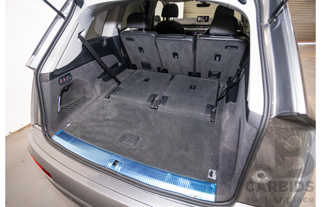 03/2017 Audi Q7 3.0 TDI QUATTRO (AWD) 4M MY17 4D Wagon Graphite Grey Metallic Turbo Diesel (200KW) 3.0L - 7 Seater