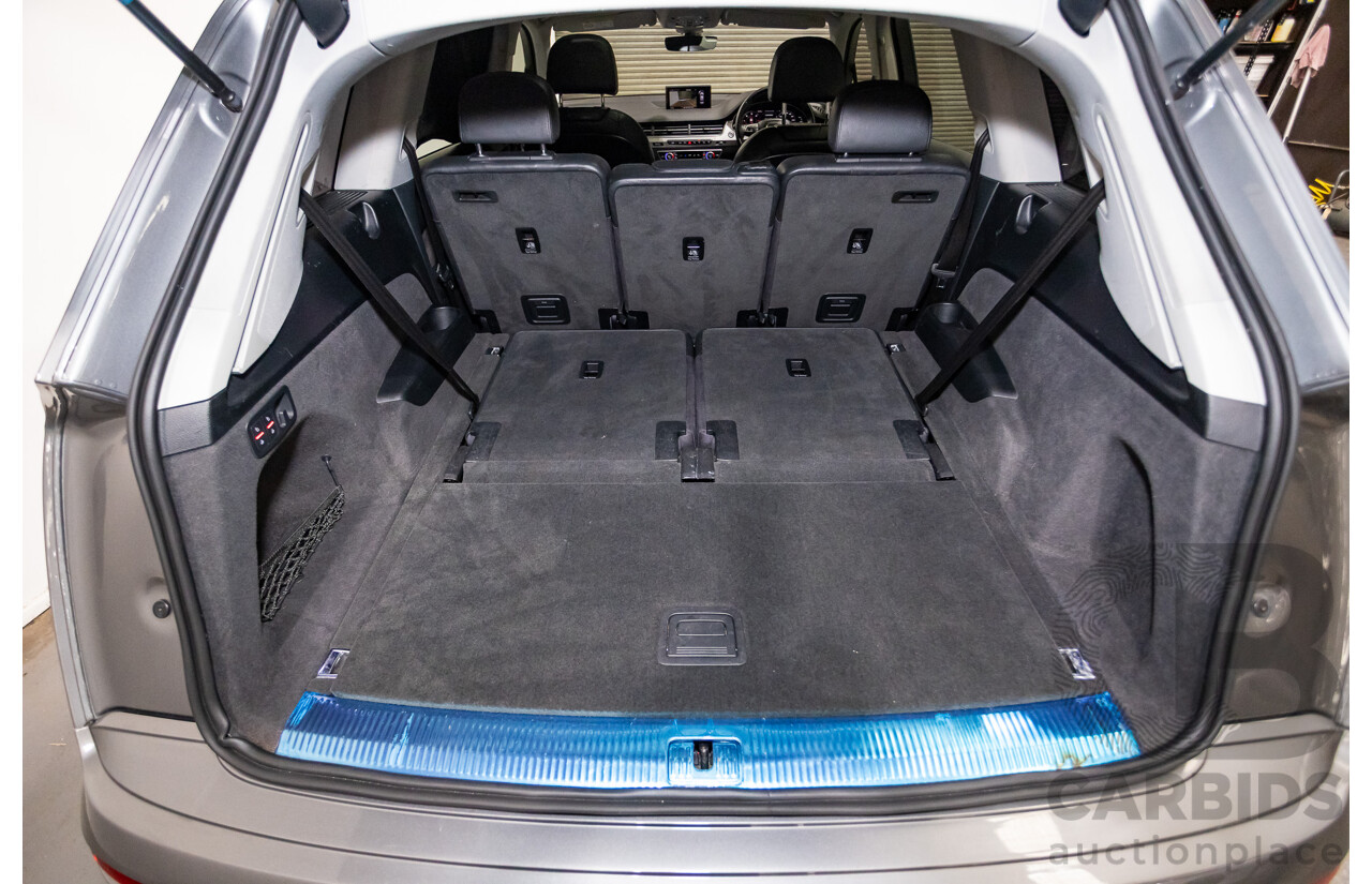 03/2017 Audi Q7 3.0 TDI QUATTRO (AWD) 4M MY17 4D Wagon Graphite Grey Metallic Turbo Diesel (200KW) 3.0L - 7 Seater