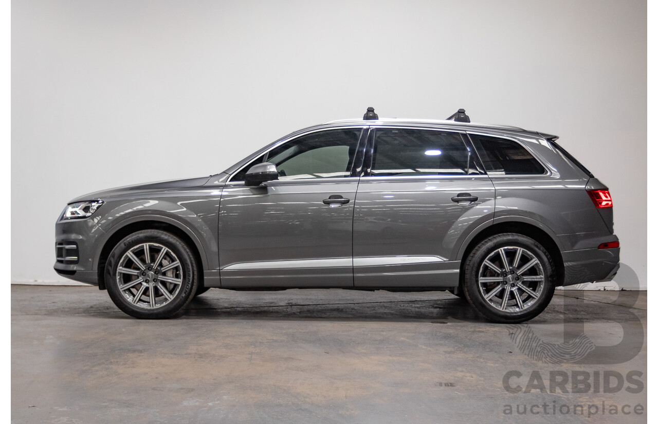 03/2017 Audi Q7 3.0 TDI QUATTRO (AWD) 4M MY17 4D Wagon Graphite Grey Metallic Turbo Diesel (200KW) 3.0L - 7 Seater