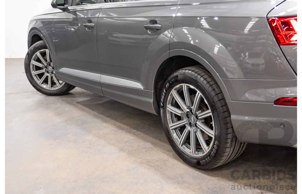 03/2017 Audi Q7 3.0 TDI QUATTRO (AWD) 4M MY17 4D Wagon Graphite Grey Metallic Turbo Diesel (200KW) 3.0L - 7 Seater