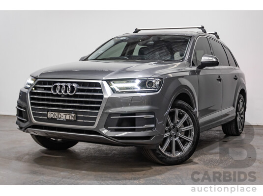 03/2017 Audi Q7 3.0 TDI QUATTRO (AWD) 4M MY17 4D Wagon Graphite Grey Metallic Turbo Diesel (200KW) 3.0L - 7 Seater