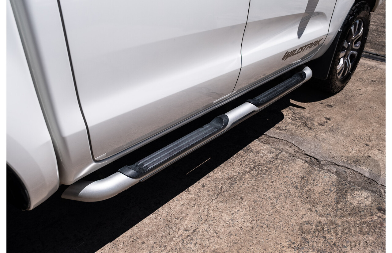 6/2015 Ford Ranger Wildtrak 3.2 (4x4) PX Crew Cab Utility Cool White Turbo Diesel 3.2L