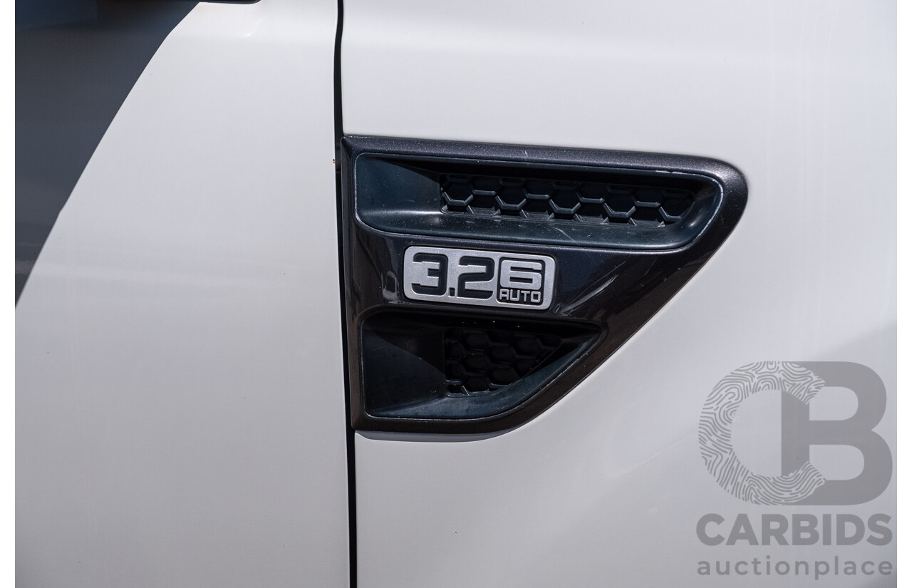 6/2015 Ford Ranger Wildtrak 3.2 (4x4) PX Crew Cab Utility Cool White Turbo Diesel 3.2L