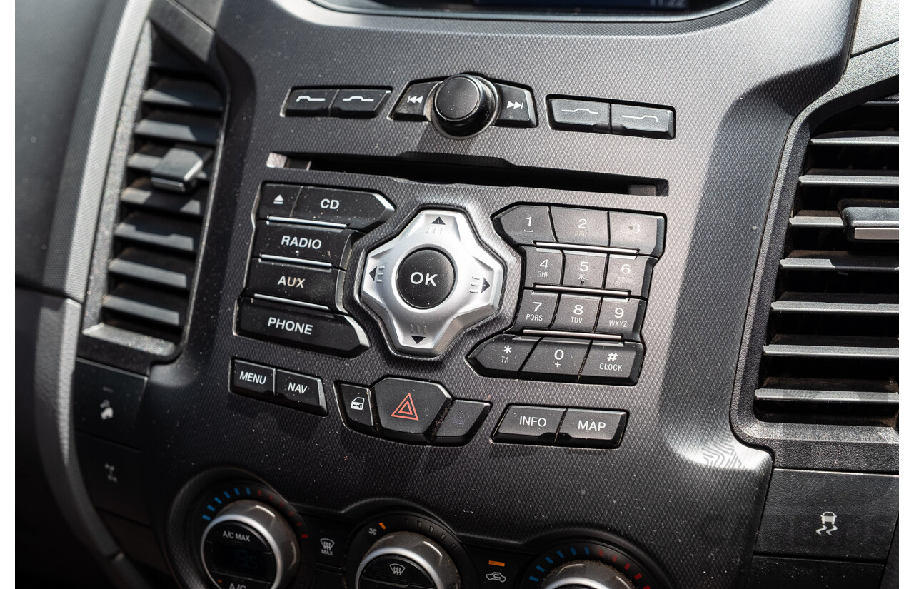 6/2015 Ford Ranger Wildtrak 3.2 (4x4) PX Crew Cab Utility Cool White Turbo Diesel 3.2L